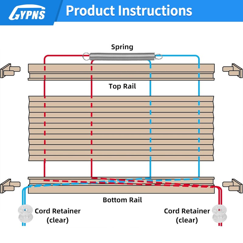 GYPNS RV Pleated Shade Repair Kit Fit for Camper Blinds