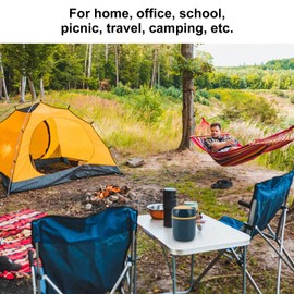 Double Insulated Food Jar, 480ml 304 Stainless Steel Hot Soup Container, Kids Hot Food Insulated Lunch Box for Office School Travel Camping(blue)