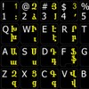 ARMENIAN-ENGLISH NON-TRANSPARENT KEYBOARD STICKER MATTE BLACK BACKGROUND
