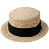 LEK HATTER RAFFIA BOATER HAT RH-200 Men's Raffia Hat, Cankan