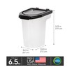 IRIS USA WeatherPro Airtight Pet Food Storage Container, Up to