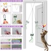 RETZLA 20PCS Feather Teaser Cat Toy Set with 1 Suction