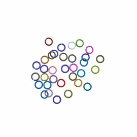 Assorted Rainbow Enamel Plated Jump Rings 7.4mm - 16 Gauge - 50 Rings Charms Pendants DIY for Necklace Bracelet Jewelry Making Scrapbooking and Crafting