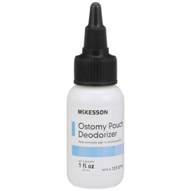 McKesson Ostomy Pouch Deodorizer - Unscented Odor Neutralizer for Ostomy Appliances, 1 oz Dropper Bottle, 1 Count, 12 Packs, 12 Total