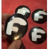 Forgiato center cap logo decal emblem sticker black with White