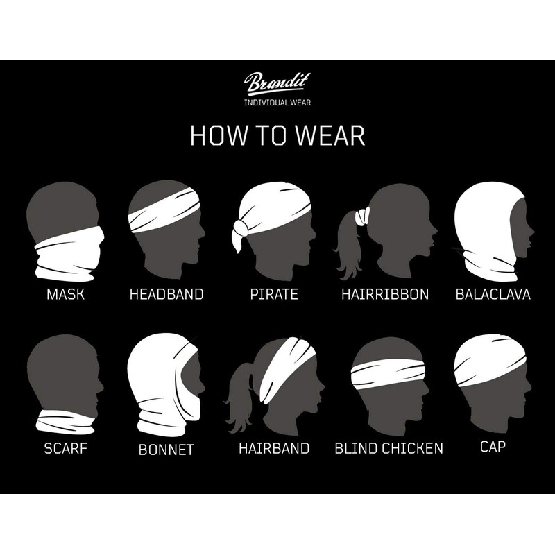 Brandit Multi-Functional Scarf, Many (Camouflage) Colours, Multifunctional, black