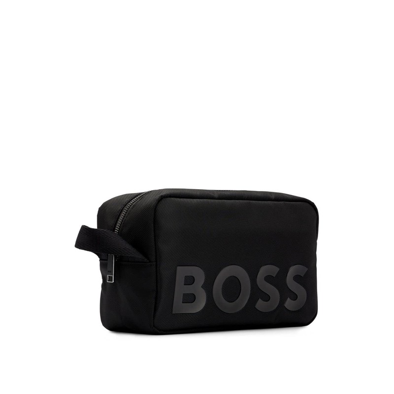 BOSS Men's Catch 2.0DS Washbag Logo Toiletry Bag Made from