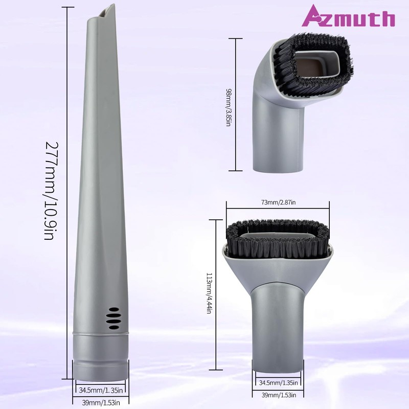 2 Pack for Shark Crevice Tool and Vacuum Dust Brush