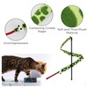 Andiker 2 Pcs Cat Wand Toy, 44 Inches Plush Cat