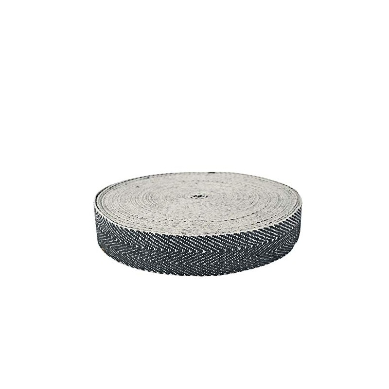 Foam & Upholstery Warehouse Black & White Herringbone Webbing, Upholstery