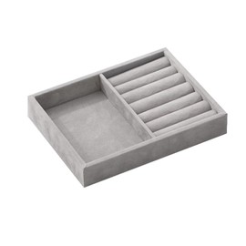 accessories glasses case glasses display tray elegant jewelry case flat tray display case jewelry tray display bracelet grey accessory tray jewelry tray with ring groove display case grey-e