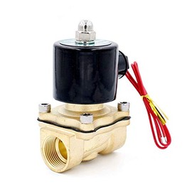 Solenoid Valve 12V DC 1/2" 2 Way Electric Brass Solenoid Valve G Thread Normally Closed Water Oil Air Gas Diesel