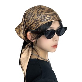 IPENNYE Turban Cap, Bandana Hat, Leopard Pattern, Triangular Hat, Headband, Adult, Headband, Women's Fashionable Hat, Punk Subculture Style, Gal, Costume, Y2k, Mine, Harajuku, Fashion, Hip Hop, Dance,