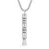 LEECCI Quit Stop Smoking Necklace 925 Sterling Silver Anxiety Breathing