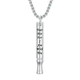 LEECCI Quit Stop Smoking Necklace 925 Sterling Silver Anxiety Breathing Pendant Breathlink Stress Relief Jewelry Gift for Men Women