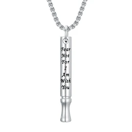LEECCI Quit Stop Smoking Necklace 925 Sterling Silver Anxiety Breathing Pendant Breathlink Stress Relief Jewelry Gift for Men Women