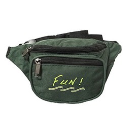 Yens Fanny Pack for Men Women - Waist Bag Pack - Lightweight Belt Bag for Travel Sports Hiking (FN-Fun 3-Zip, Hunter Green)