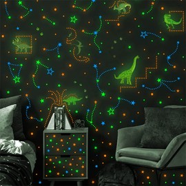 Glow in the Dark Sticker, Planet, Moon, Earth, Universe, Dreams, Noctilucent, Children's Room, Science, Birthday, Surprise, Planetarium, Removable, Ceiling, Wall, DIY