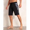 unitop Mens Swim Trunks with Compression Liner Bathing Suit 9"