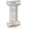 Darice Silver Metal Marquee Letter 9.875"-I
