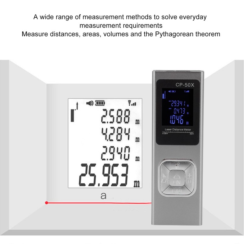 Distance Meter Accurate Voice Broadcast Small Electronic Ruler Handheld Rangefinder