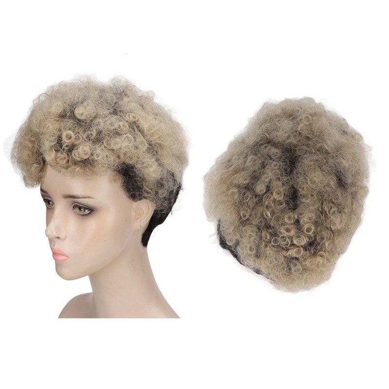 Short Curly Wig Fashion Soft Breathable Adjustable Cosplay Accessory Synthetic