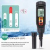 Fowecry Plastic Digital Food PH Meter 0.00-14.00 PH Temp Acidity