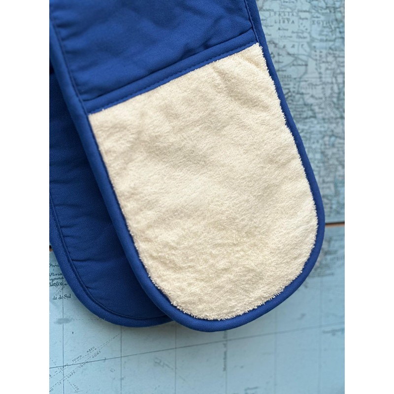Orla Double Oven Gloves- Heat Resistant Pot Holder- 100% Cotton-
