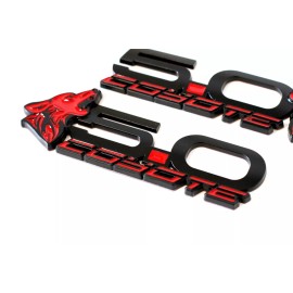 Coyote Badge Shop V4 Howling Coyote Fender Badges - Red - Ford Mustang GT 5.0 - All Metal