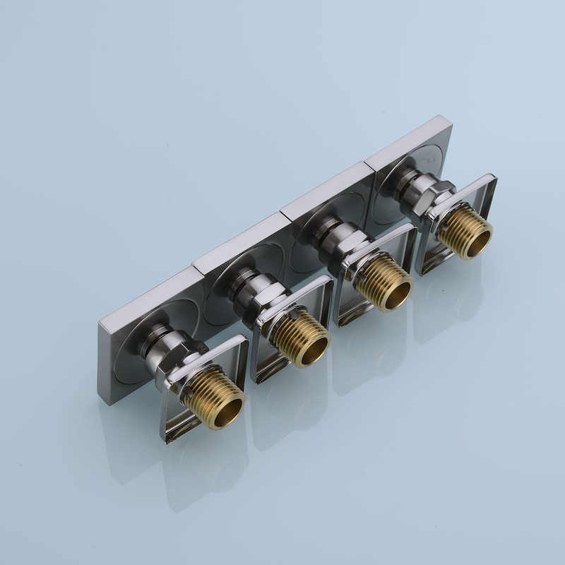 4 pcs Solid Brass Body Spray Shower Jets Adjustable Massage