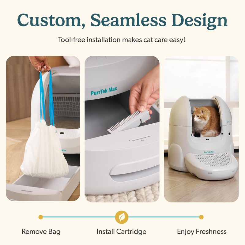 PetCove PurrTek Max Cat Litter Box Filters Replacements | Activated