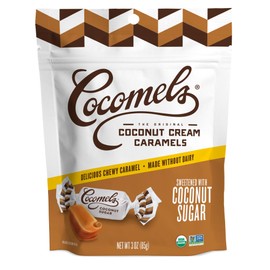 Cocomels Coconut Sugar Coconut Milk Caramels, 3 oz, 6 Pack, Dairy Free, Vegan, Organic