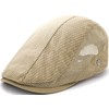 Taidor Mesh Cap Breathable Summer Newsboy Hat Adjustable Beret Ivy