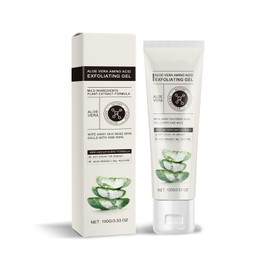 Grospe Aloe Vera Exfoliating GelFacial Exfoliator Cleanser for Face & BodyExfoliating Gel Scrub with Aloe Vera Herbal Extract Cleanses the SkinHydrate and MoisturizeSuitable for All Skin Types3.53 Fl Oz