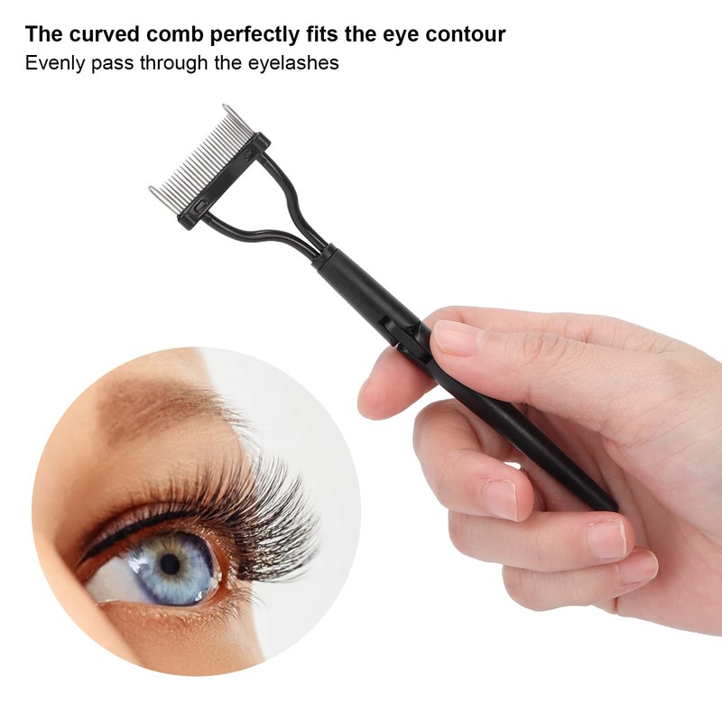 Eyelash Comb, Folding Eyelashes Separator for Daily Use