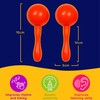 A-Star Plastic Maracas Red Pair - 16cm Shaker Rattle, Percussion