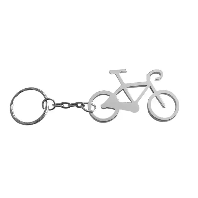 Sportigo ® Bicycle Keyring with Bottle Opener in Silver /