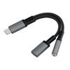Ablegrid 2 in 1 Type-C USB C to 3.5mm Audio