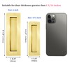 Dontay Sliding Pocket Door Handles, 304 Stainless Steel Non Locking