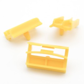 VVO Fasteners Plastic Side Skirts Trim Trim Clip Yellow (Pack of 10)