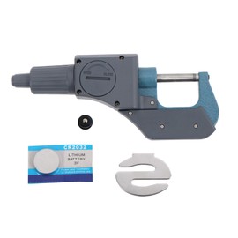 Digital Micrometer, Micrometer Precision Measuring Tool, 0-1" / 0-25MMSpecifications 0.00005" / 0.001MM Thickness, for Mechanical Inch/Metric Calipers