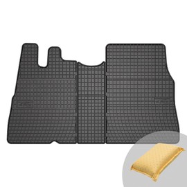 FROGUM El Toro Rubber Mats All Year Round Set of Car Floor Mats for Citroën Jumper I 1994-06, for Fiat Ducato II Type 230/244 94-06, for Peugeot Boxer I 94-06 | Durable Rubber Material