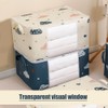 2 in 1 Large Clothes Storage Bag, 50L/75L Underbed Quilt