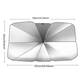 Foldable Car Windshield Sun Shade Umbrella, Car Front Window Sun Shade Cover for Heat Insulation Protective, Car Exterior Accessories, Summer Essentials, Car Accessories, Sun Shade Tool