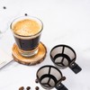 Reusable Single Serve Brew Coffee Basket Scoop,Gold Coffee Filters Replacement