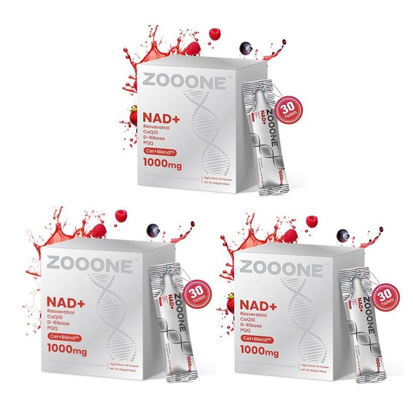 [Flash Sales] ZOOONE NAD+ Berry Flavor Drink Mix 1000mg for