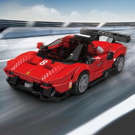 Technik Speed Champions Racing Car Building Blocks, 449 PCS Building Blocks MK Super Sports Car Model Kit, Technology Supercar Construction Toy Compatible with Major Brands