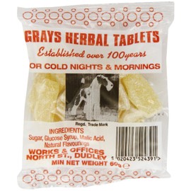 Grays Herbal Tablets - Each 60g Bags (6 x 60g Bags)