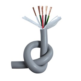 TEN-HIGH 18 awg 3 Conductor Wire 18 Gauge Electrical Wire 3 Core 65.6ft Stranded Copper Wire with PVC Jacket(300V/500V; Grey Color)