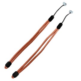 Improved Replacement Reflective Wrist Straps for Oculus Quest 2 Gen Controller, Sturdy Comfy Adjustable Hand Strap for Oculus, Easy Attach White Resin Stopper for Oculus Controllers Orange